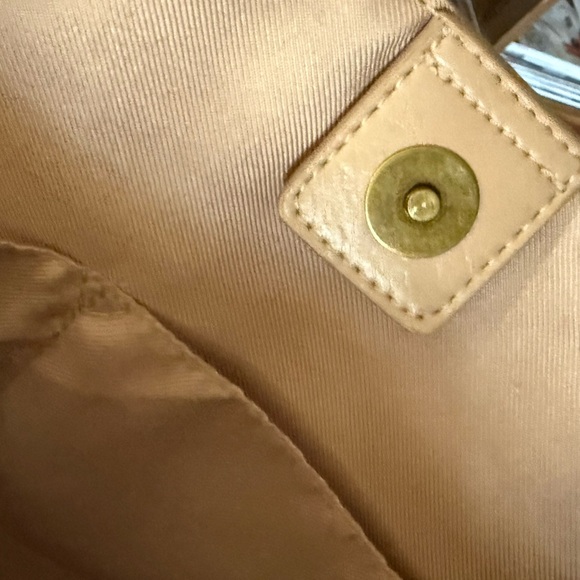 Large Faux Sherpa Fleece TOTE BAG, natural white. Interior pockets&double straps - Picture 9 of 10